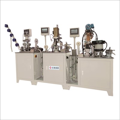 HY-881N Auto Nylon Zipper Three Function Combination Machine(Tape Sealing, Hole Punching, Pin&Box Fixing)
